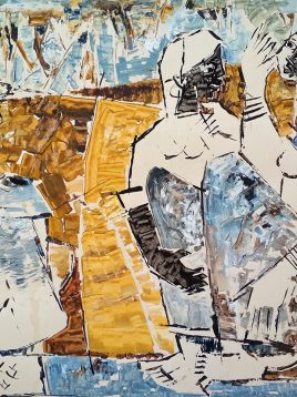 G.-R.-Santosh-19-x-23-Inches-Acrylic-on-paper-1957