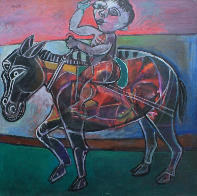 Paritosh-Sen-49-x-49-Inches-Acrylic-on-Canvas