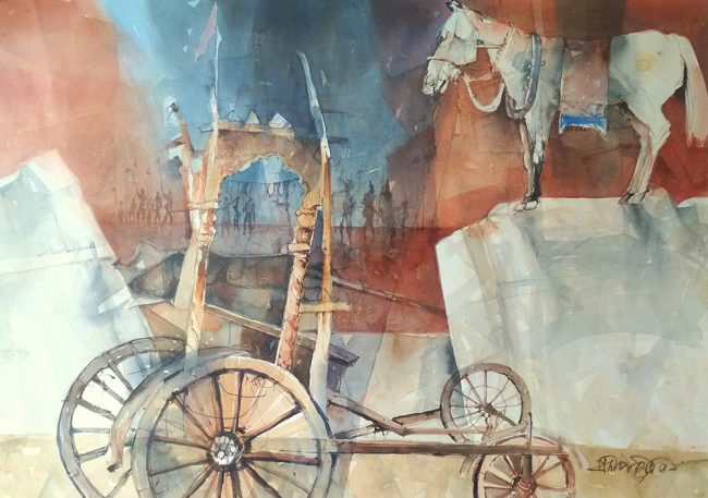 Pradip-Maitra-20-x-28-Inches-Water-colour-on-paper