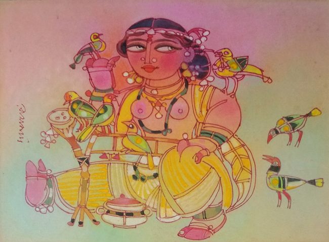 Ramananda-Bandyopadhyay-8.5-x-11-Inches-Pastels-on-paperboard
