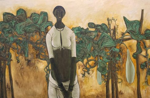B.Prabha, 32 x 60 Inches, Oil on Canvas, 1970.jpg