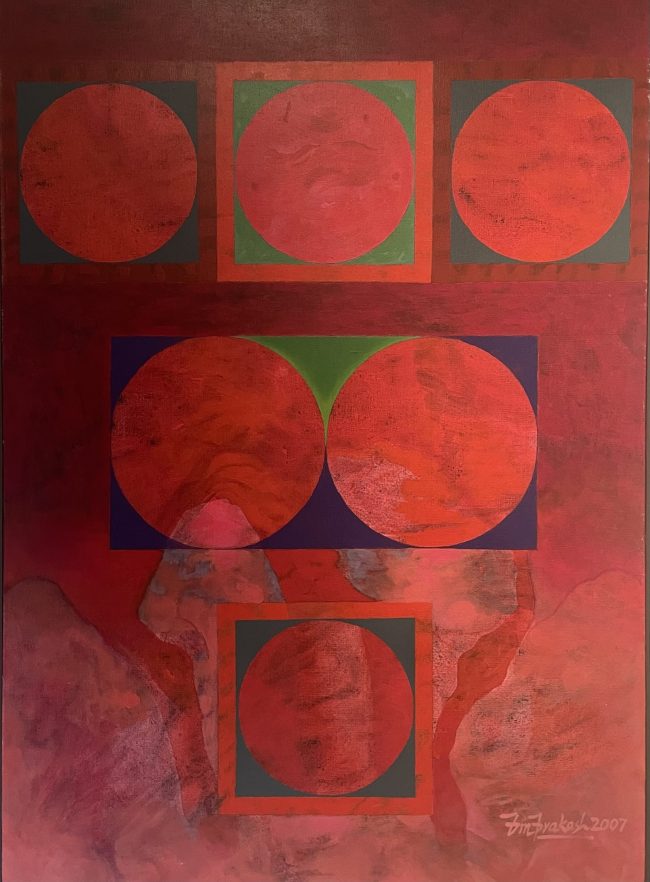 Om prakash, Oil on Canvas,50 x 36 inches,2007