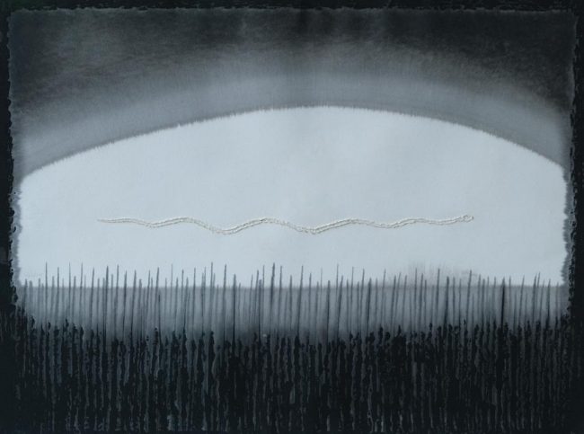 Sohan Qadri, Untitled, 18 x 24.5 Inches, Watercolor and Natural Pigments on Paper, 1995 SQ002